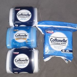 NEW cottonelle flushable wipes bundle